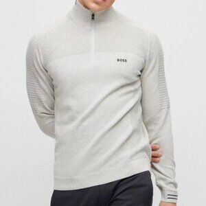 HUGO BOSS Zolet Zip Neck Sweater - Men's Large